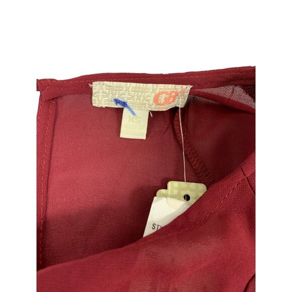 Gianni Bini Women's Burgundy Floral Romper - Picture 3 of 7